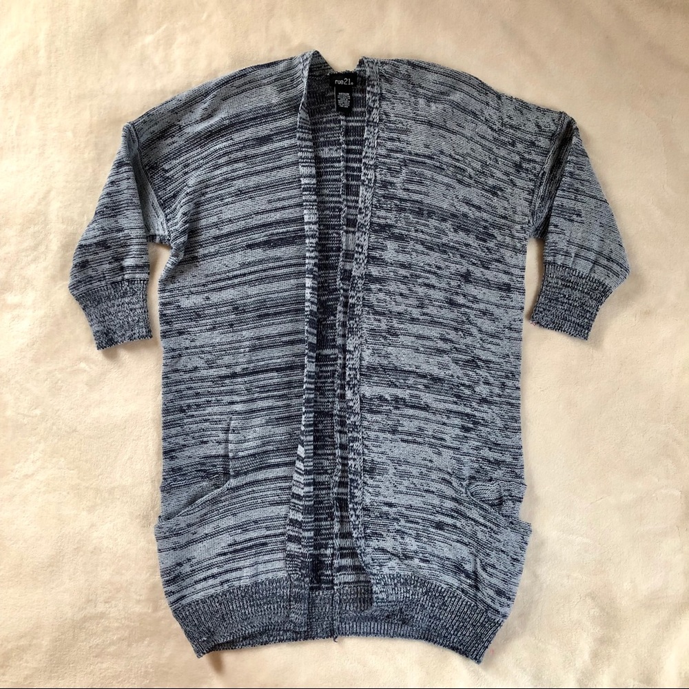 Blue Elbow Length Cardigan✨